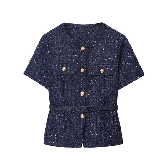 Tweed Kısa Kol Ceket