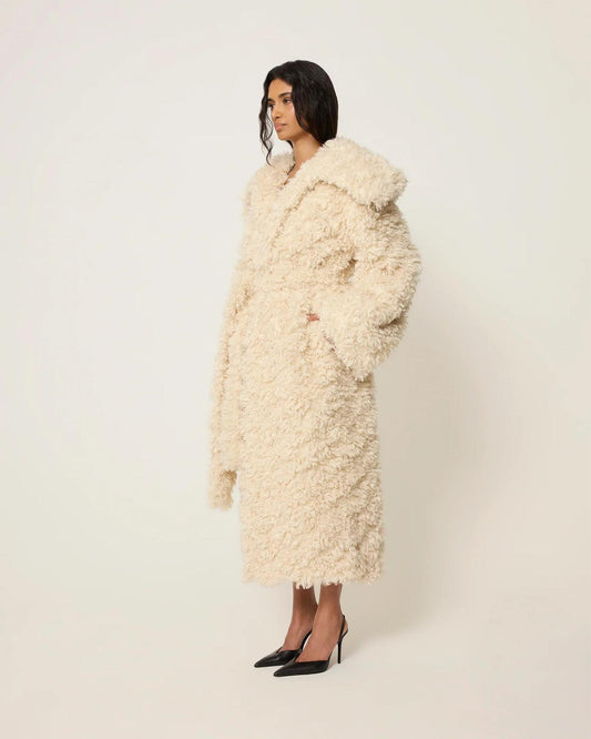 Oversized Faux Shearling Coat